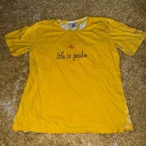 Yellow 'Life is Gouda' T-Shirt